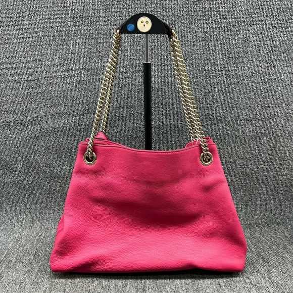 100% Authentic GUCCI Soho Chain Pink Leather Shoulder Bag - Picture 2 of 14